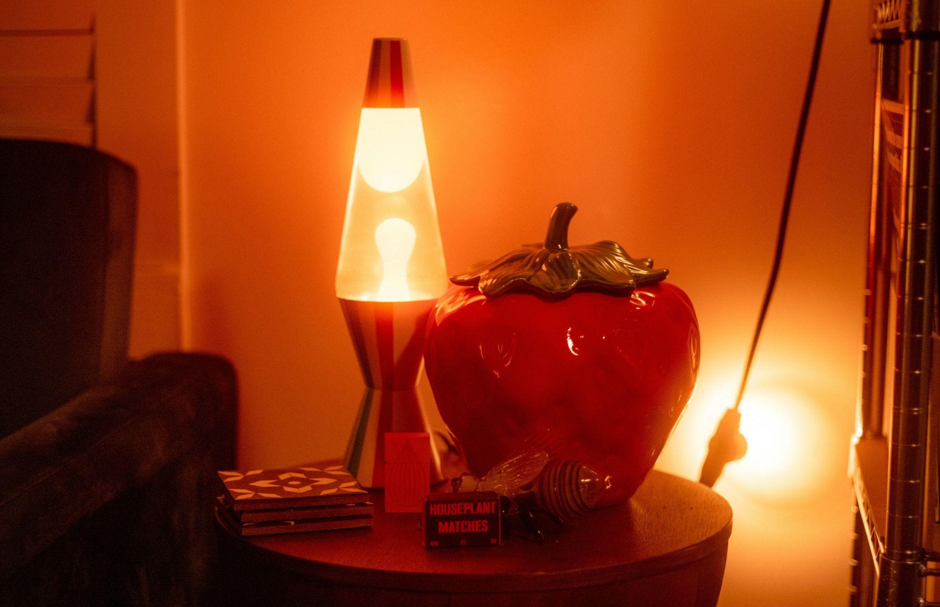 Then: lava lamps